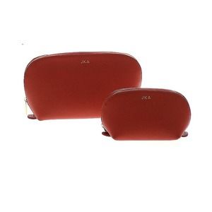 Cuyana Leather Travel Case Toiletry Bag Makeup Red Mini L Regular Set FLAWLESS